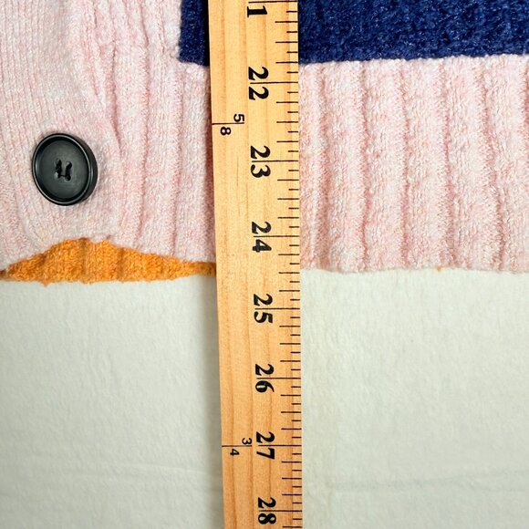 Free Assembly Women XS Color Block Cardigan Sweater Cottagecore Boho Comfy - Picture 3 of 6
